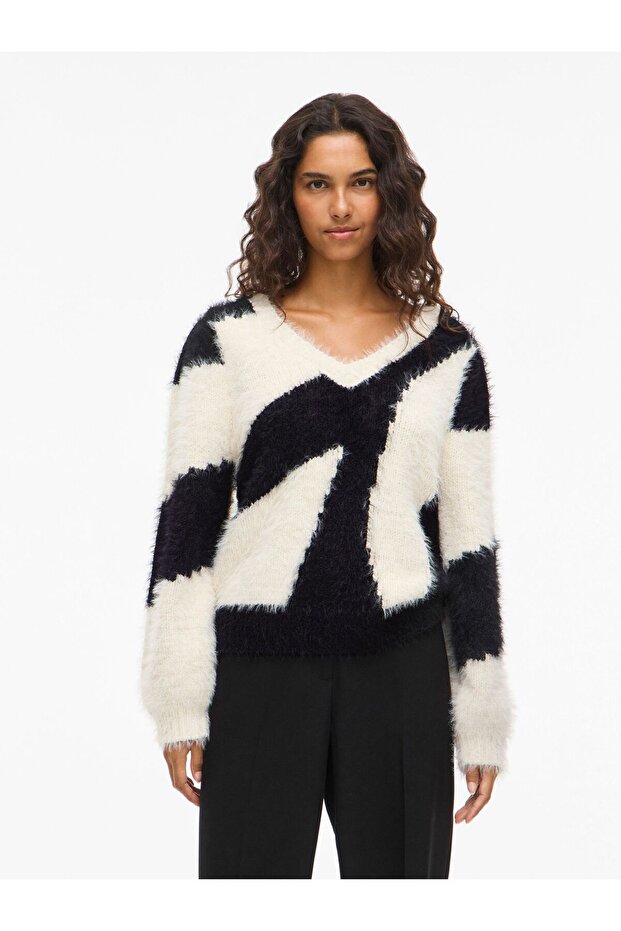 Strickpullover VIKUNNUO V-Ausschnitt - 1