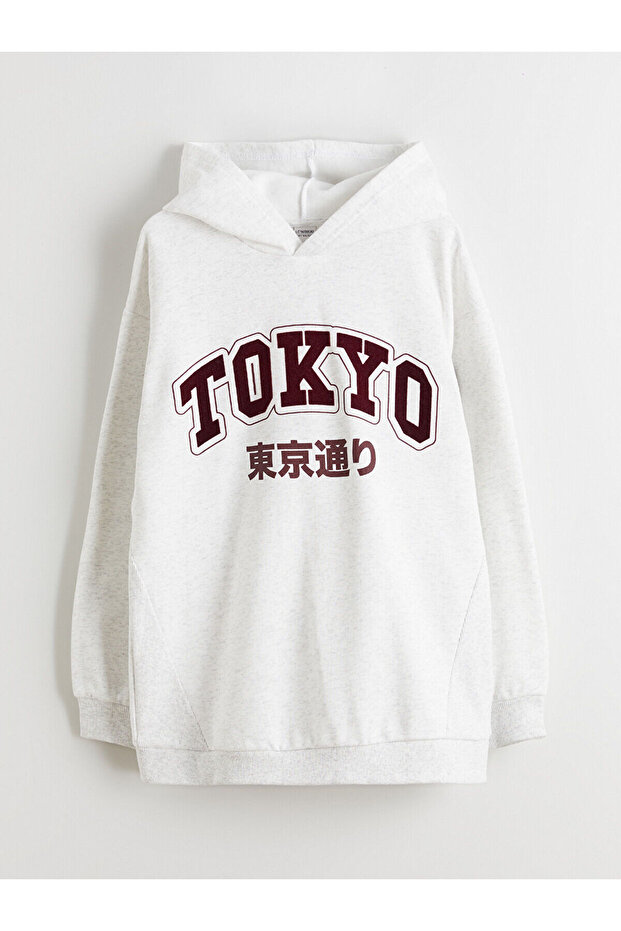 Hooded Tokyo Printed Boys' Sweatshirt