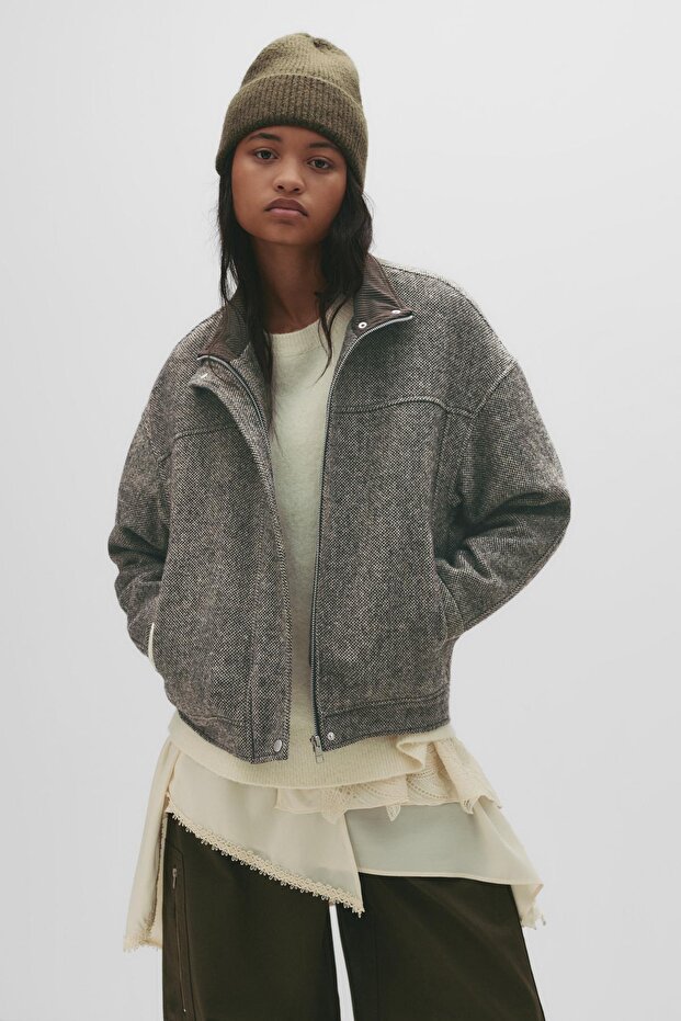 Oversize kaşe ceket - 2