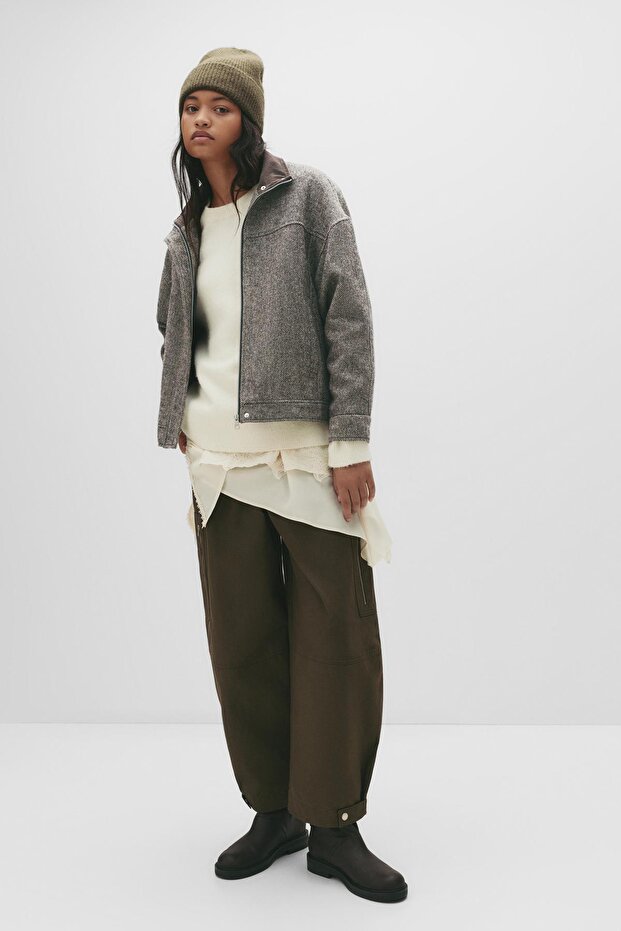 Oversize kaşe ceket - 3