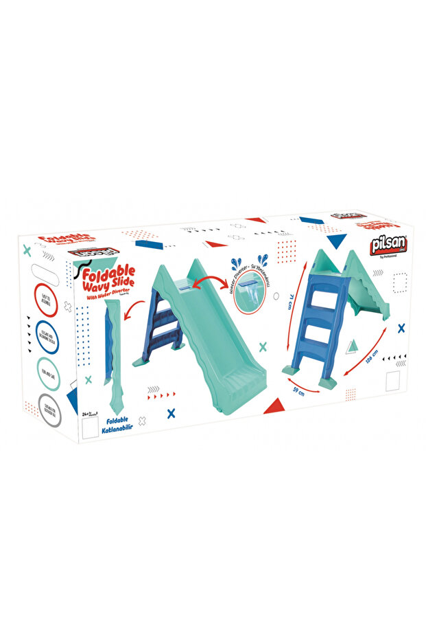 Foldable Wavy Water Slide - 12