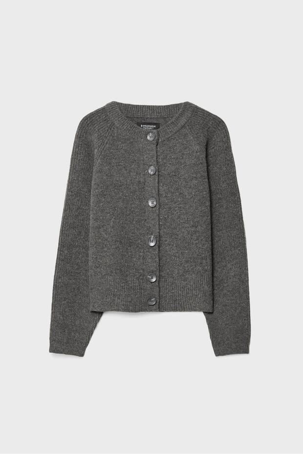 Düğmeli triko hırka - 5