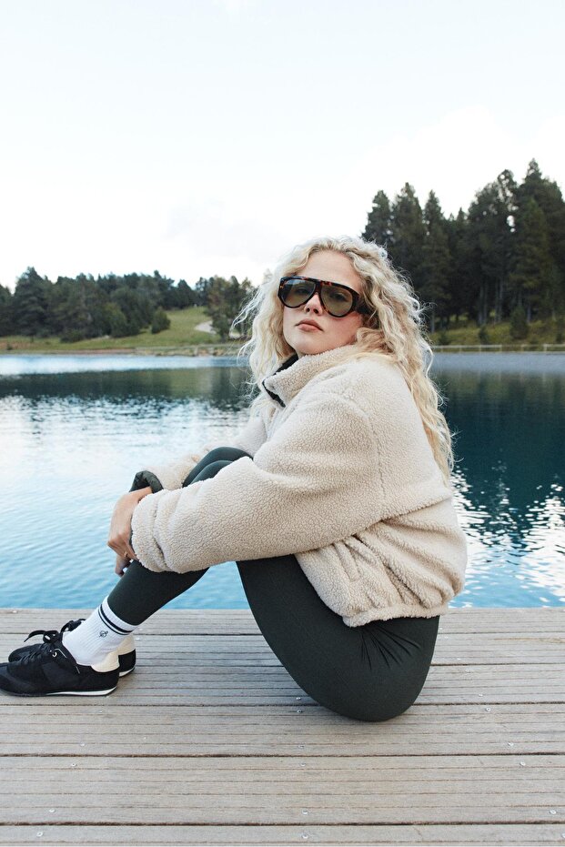 Çift Taraflı Suni Yünlü Kapitone Ceket - 1