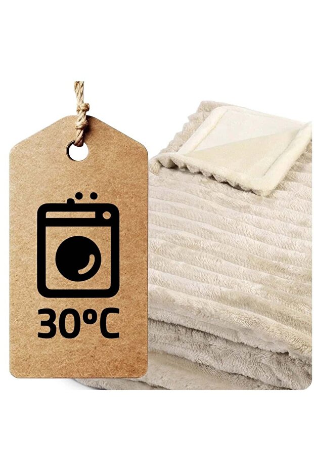 Electric blanket, 100% PE, thick, fluffy, controller with LCD display, 10 temperature control levels... - 7