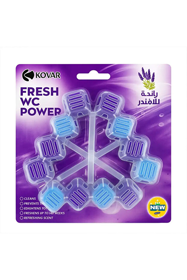 Lavender Scented Toilet Rim Block Cleaner In Square Shape For Clean And Refreshing Scent