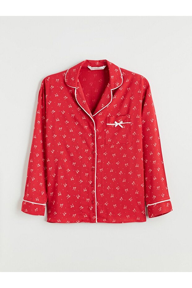 Gömlek Yaka Kadın Pijama Takımı - 2