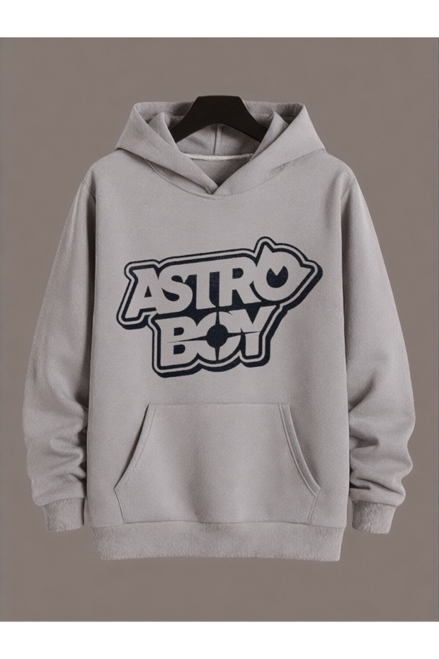 Unisex Astro Boy Colorful Custom Printed Cotton Oversize Hooded Sweatshirt
