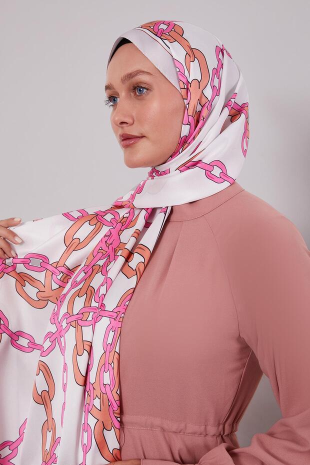 Ecru Chain Twill Shawl