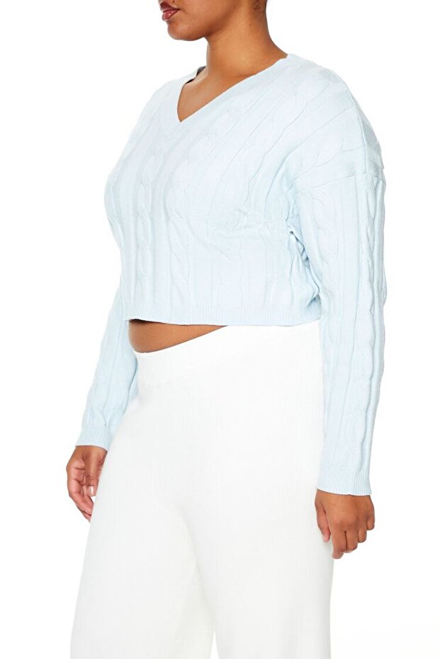Plus Size Crop Kazak - 1