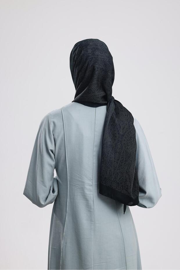 YEŞİL RETRO PREMIUM ŞAL - 5