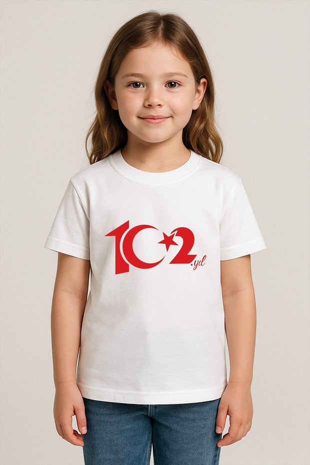 29 October Republic 102Nd Yil Special Series Printed Cotton Children's T-Shirt