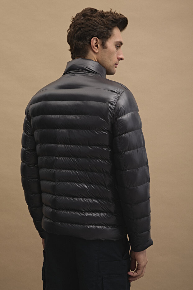Erkek Basic Şişme Mont Siyah - 6