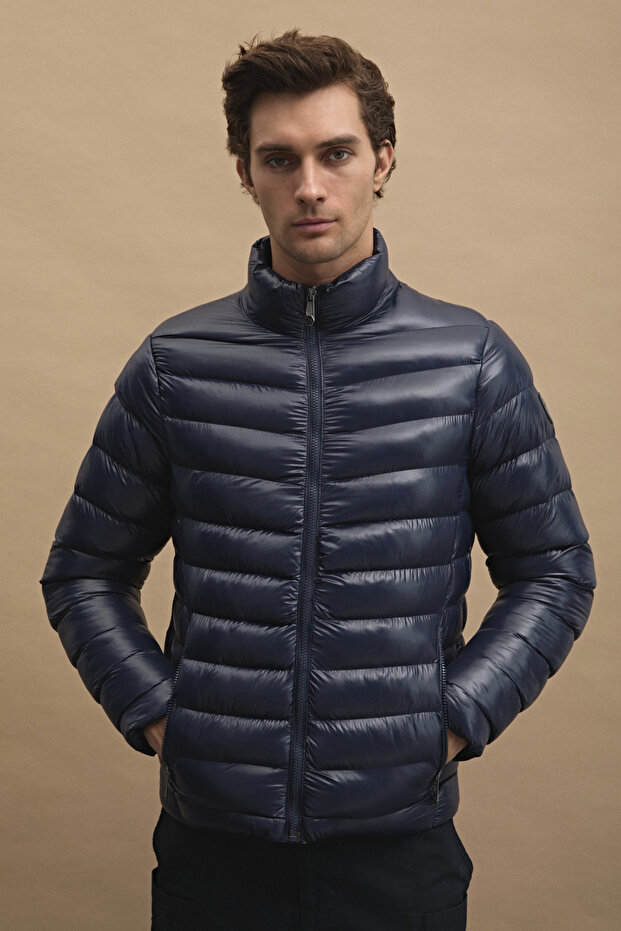 Erkek Basic Şişme Mont Lacivert - 1