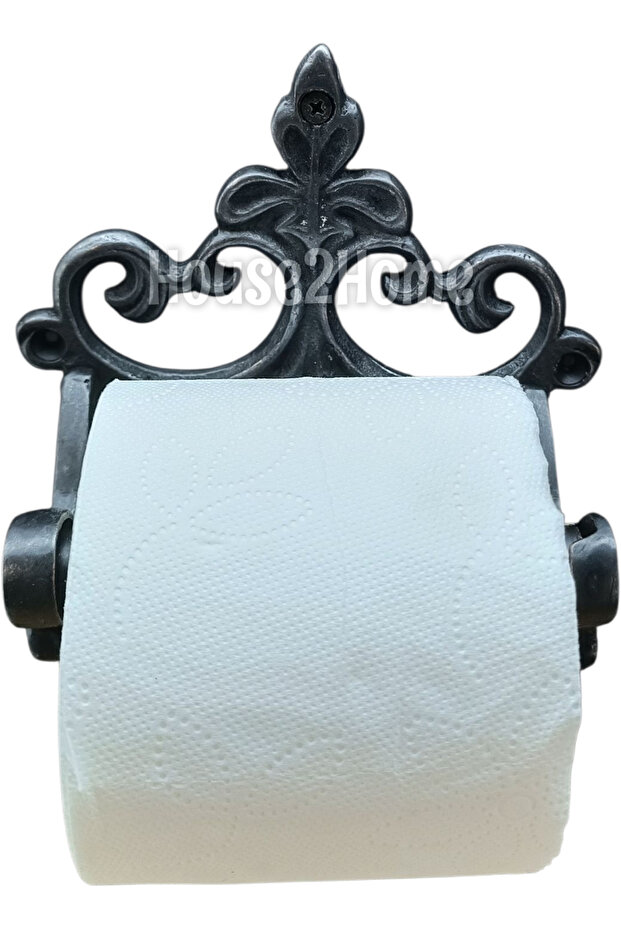 Handmade Brass Toilet Paper Holder Oxide