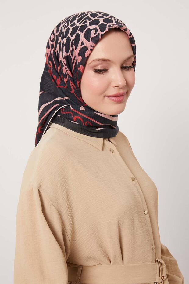 قماش قطني بنمط عرقي أسود - 3