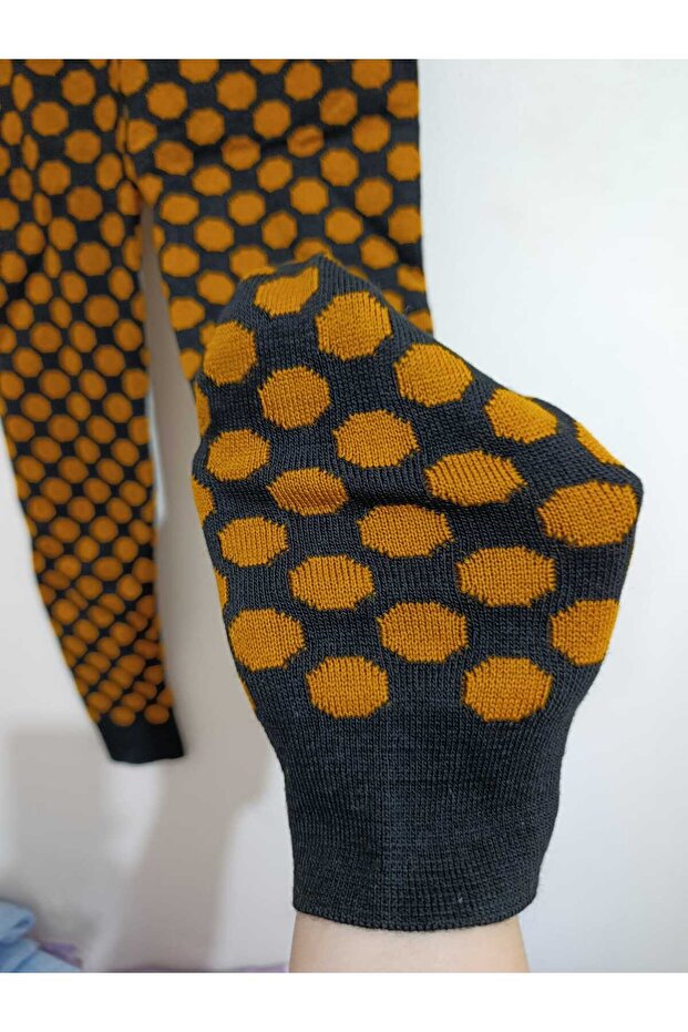 Kışlık, Esnek, Triko Örme Tayt - 1