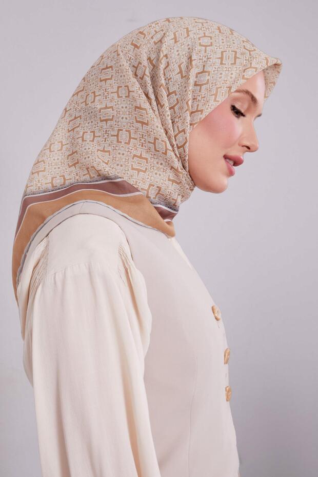 وشاح ناعم بنمط ألغاز القهوة من A.Kahve - 2