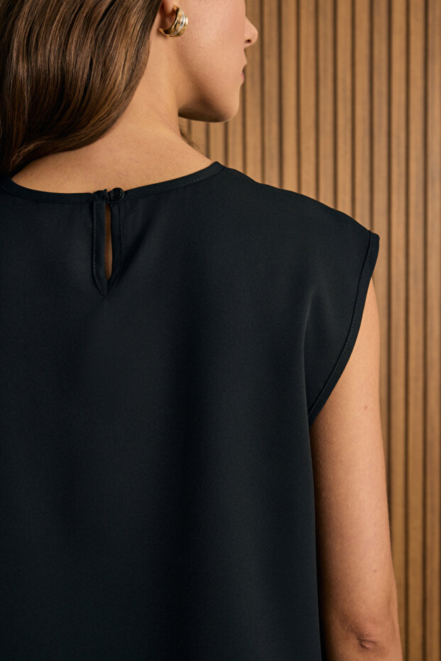 Dokuma Kolsuz Bluz - 3