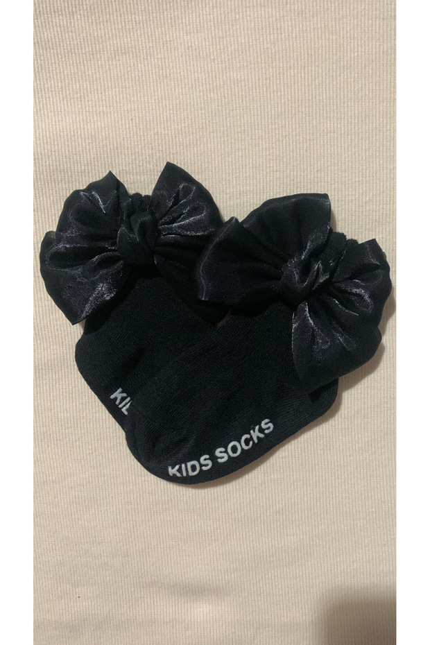 Organza Bow Detailed Cotton Socks