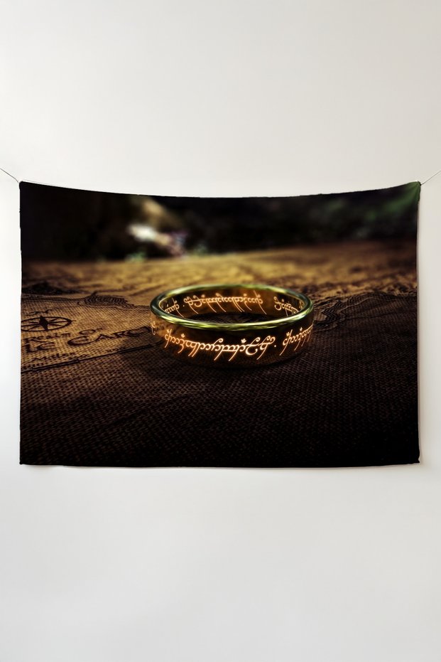 Lord of the Rings Horizontal Wall Covering Film Themed Quality Fabric Room Decor Tapestry Wall Carpet