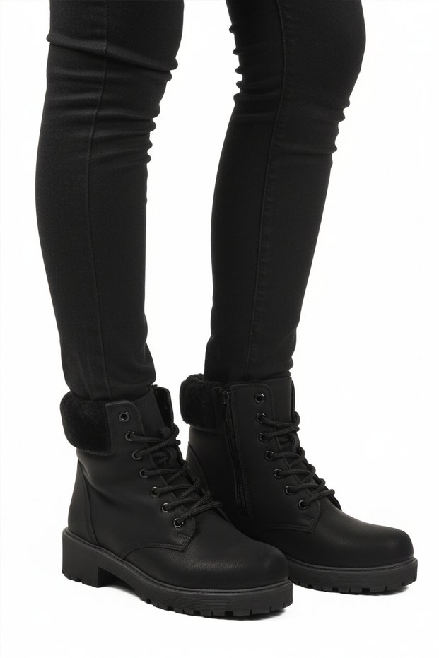 Black Emerald Anti-Slip Women's Boots with Fleece Inside Marc 4030 Z