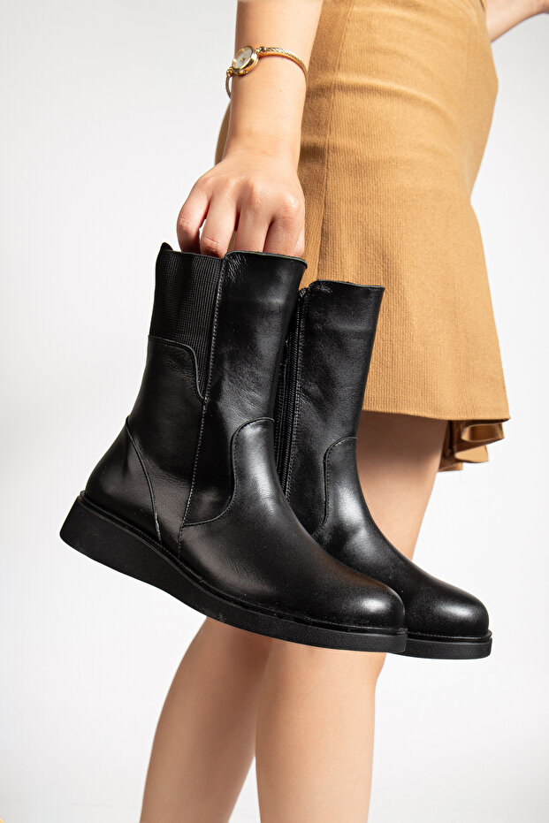 Genuine Leather Women's Winter Boots from Size 36 to Size 41-42
