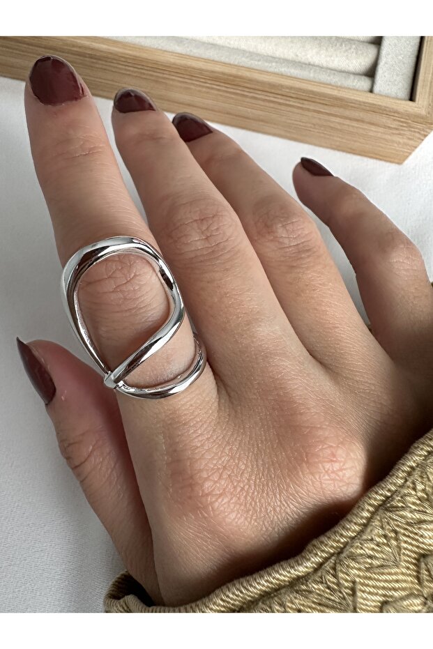 خاتم بالون فضي اللون - 4