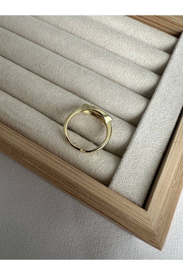 خاتم ذهبي على شكل نجمة وهلال - 3