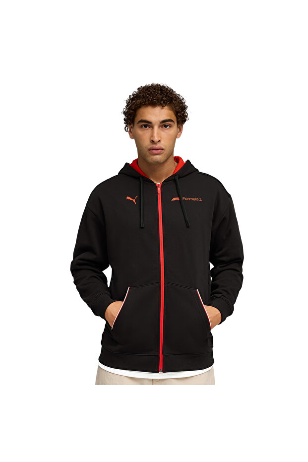 F1 Essential+ Full-Zip Men's Black Casual Style Sweatshirt 63265301