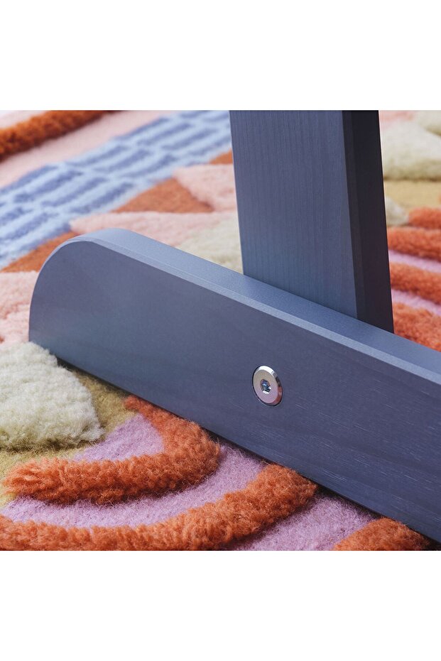 ahşap sandalye, mavi - 4