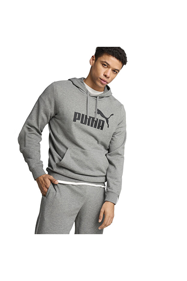 Ess No. 1 Logo Erkek Gri Günlük Stil Sweatshirt 68257203