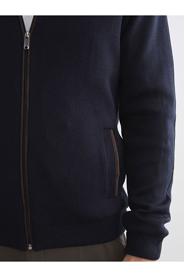 Sparkling Choices from Shining Store |   Standard Pattern College Collar Men's Knitwear Cardigan - 3