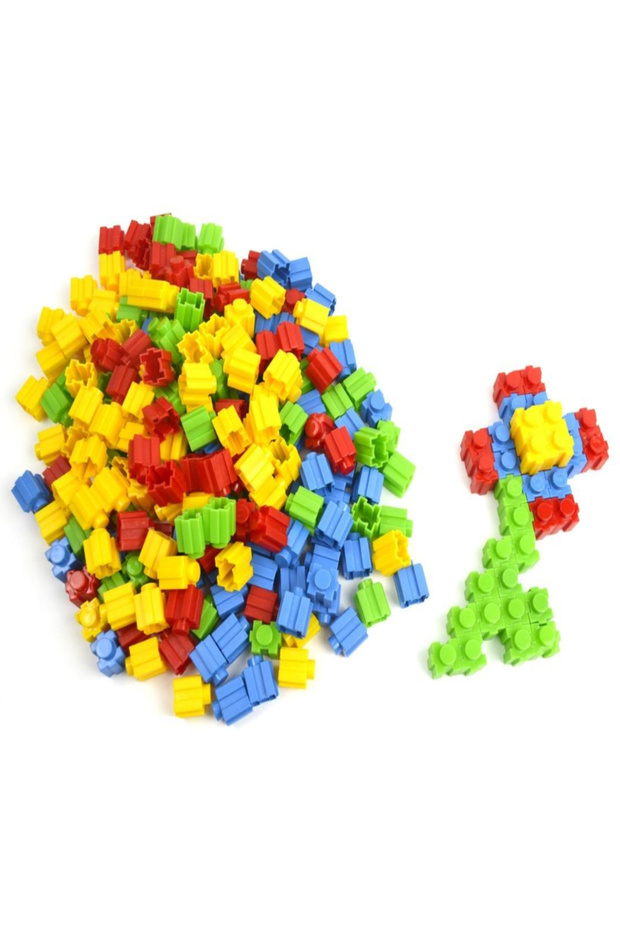 Snap-Tight Tic-Tac Puzzle Blocks 150 Pieces Storage Container Included - 7