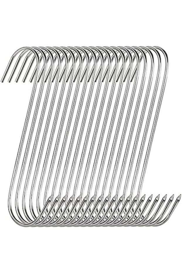 Set of 40 sharp S-shaped hooks, reusable, durable, easy to clean, resistant - 1