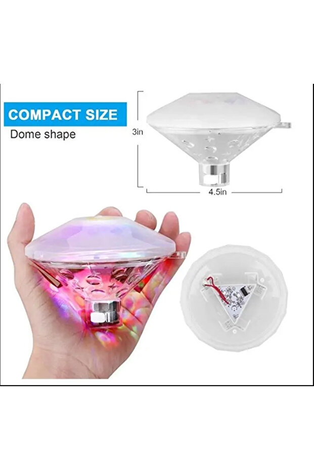 Warm Led Underwater Night Light Bathroom Swimming Pool Light