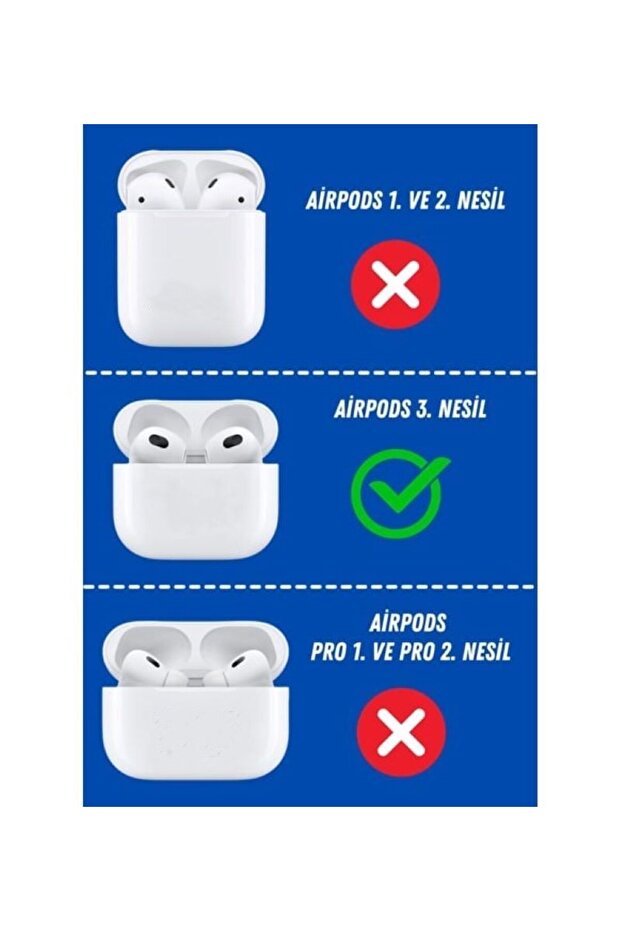 حافظة سماعات أذن منقوشة متوافقة مع الجيل الثالث من Airpods - 2