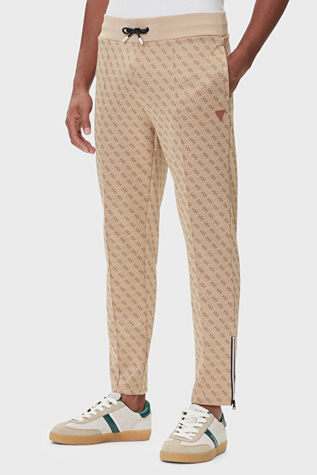 Korbin Jacquard Logo Printed Cotton Regular Fit Jogger Pants Z2Bb05K7122 Men's Pants Z2B