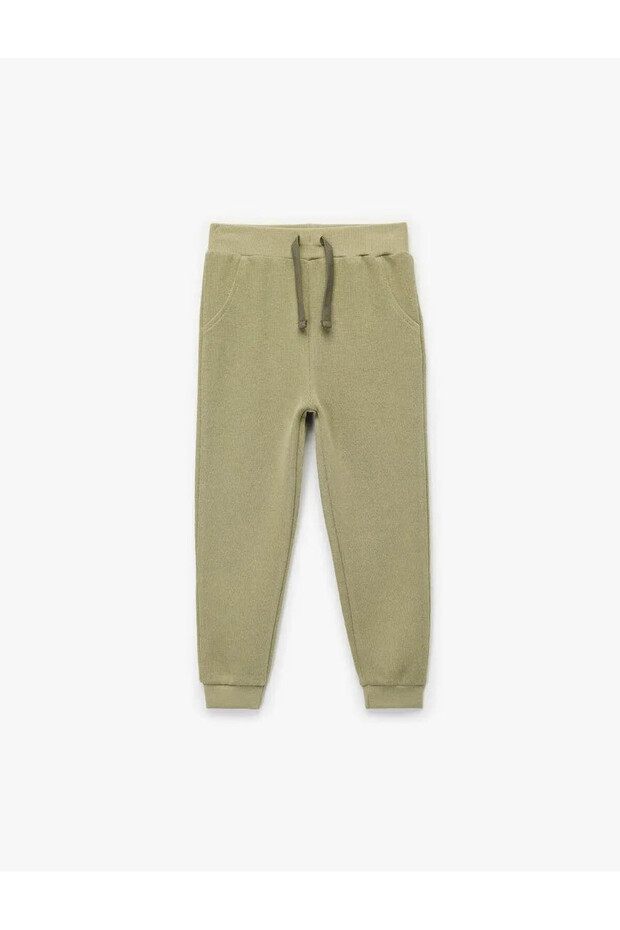 Cotton Jogger Green Baby Boy Sweatpants 6Wmb40025Tk