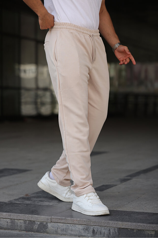 Premium Jogger Pants Fit Double Face Piqué Viscose Blend Trousers