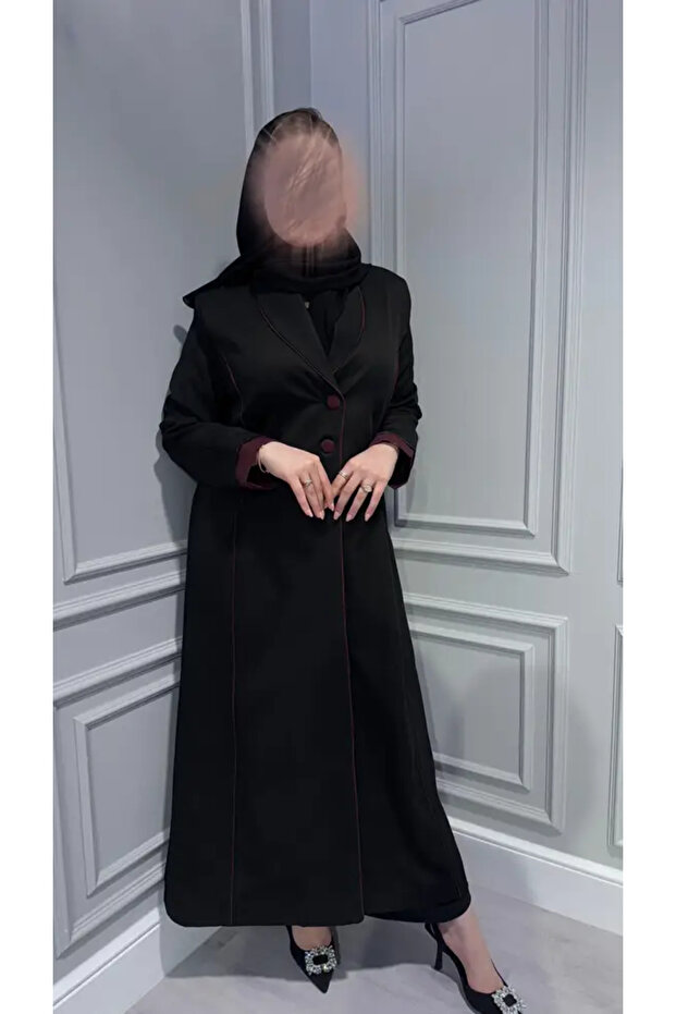 بليزر مع إضافات باللون العنابي - 2