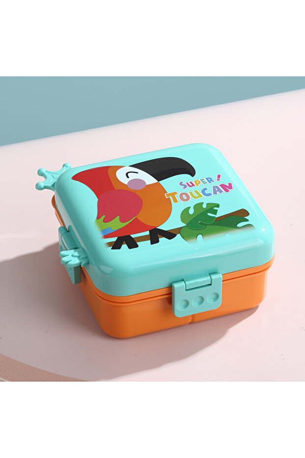 Cute Cartoon Stainless Steel Lunch Box for Kids – Leakproof Bento Box