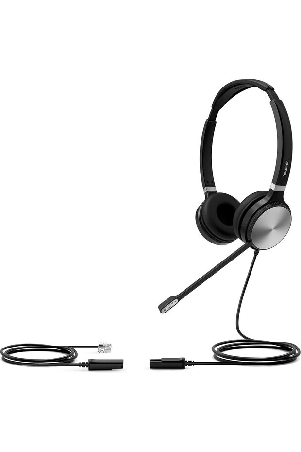 YHS36 Dual Wired Headset with RJ9 Cord Included