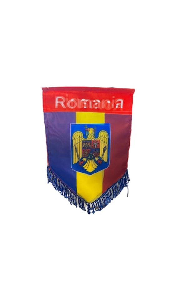 Fanion mare România - Vision, cu emblemă, multicolor
