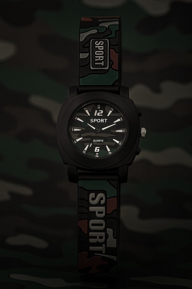 Military Camouflage Waterproof Teenager/Children's Boys Wrist Watch
