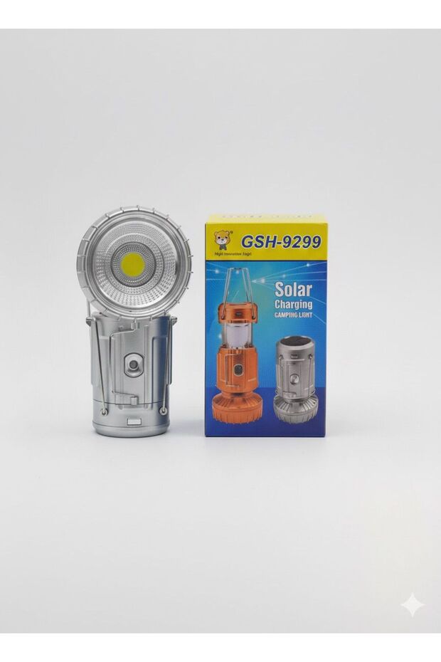 Portable Solar LED Camping Light Foldable Lantern with USB Charging