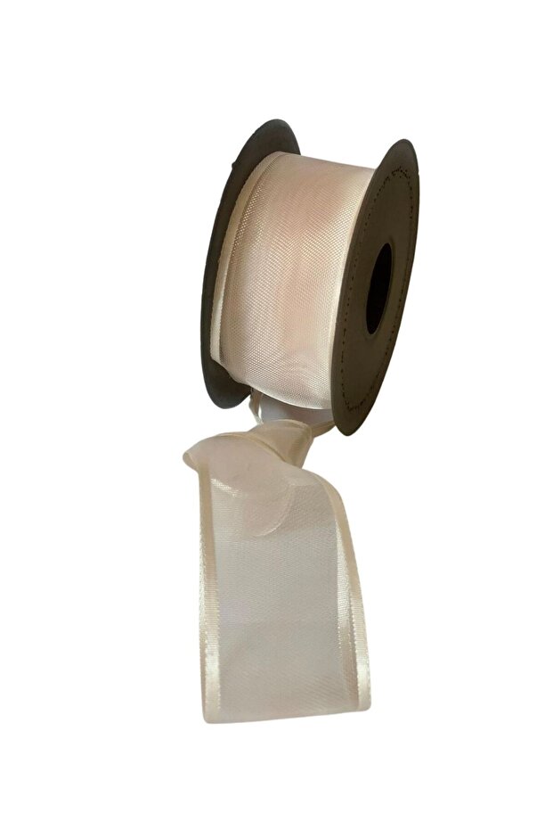 Salmon Chiffon Tulle Fabric Ribbon 4 cm X 20 m Gift Packaging Henna Bridal Dowry Bundle Decoration Ribbon Bow