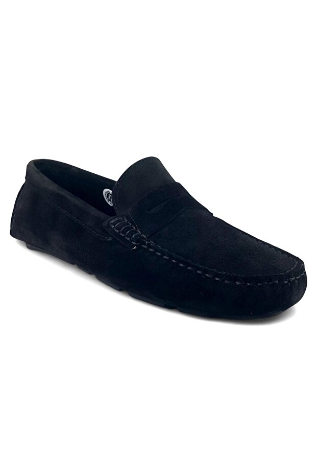 8720 25Ya Men's Casual Shoes Black Suede