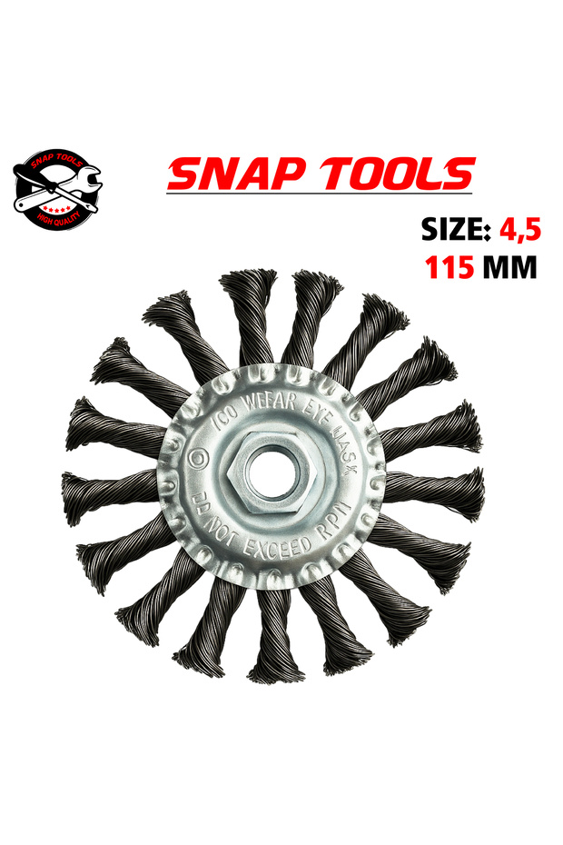 4.5" Braided Iron Disc Brush Nut - 1