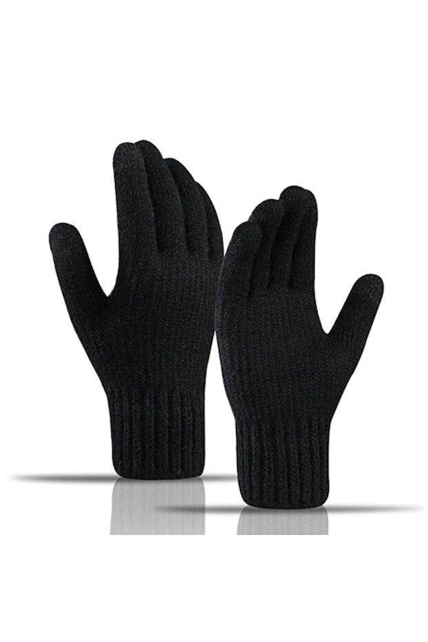 Men's Winter Gloves, OPTIM SOLUTION, Tactile, Warm Winter Gloves, OptimForm, Touchscreen Function, S - 1