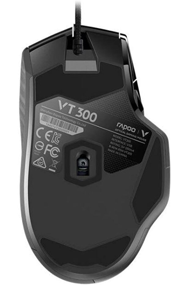 VPRO VT300 Wired Gaming Mouse Programmable Buttons 6200 DPI Sensor LED Multi-Colour Lighting S - 2